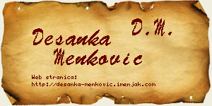 Desanka Menković vizit kartica